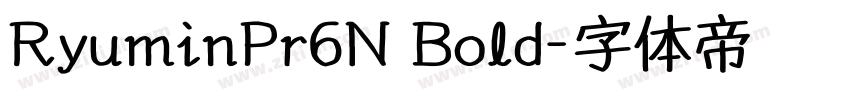 RyuminPr6N Bold字体转换